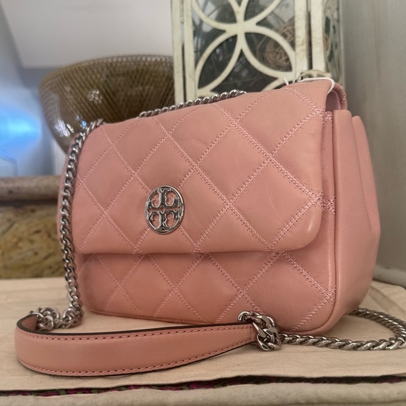 New Tory Burch Willa shoulder bag pink - Picture 3 of 12